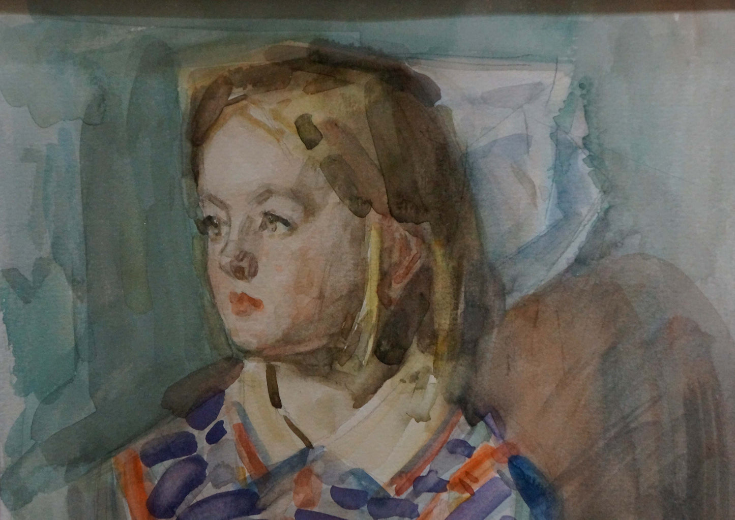 Oil painting Portrait of a girl Sergey Grigoryev