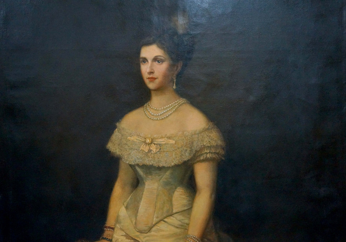 Oil painting Woman portrait Leman Nikolay Adolfovich
