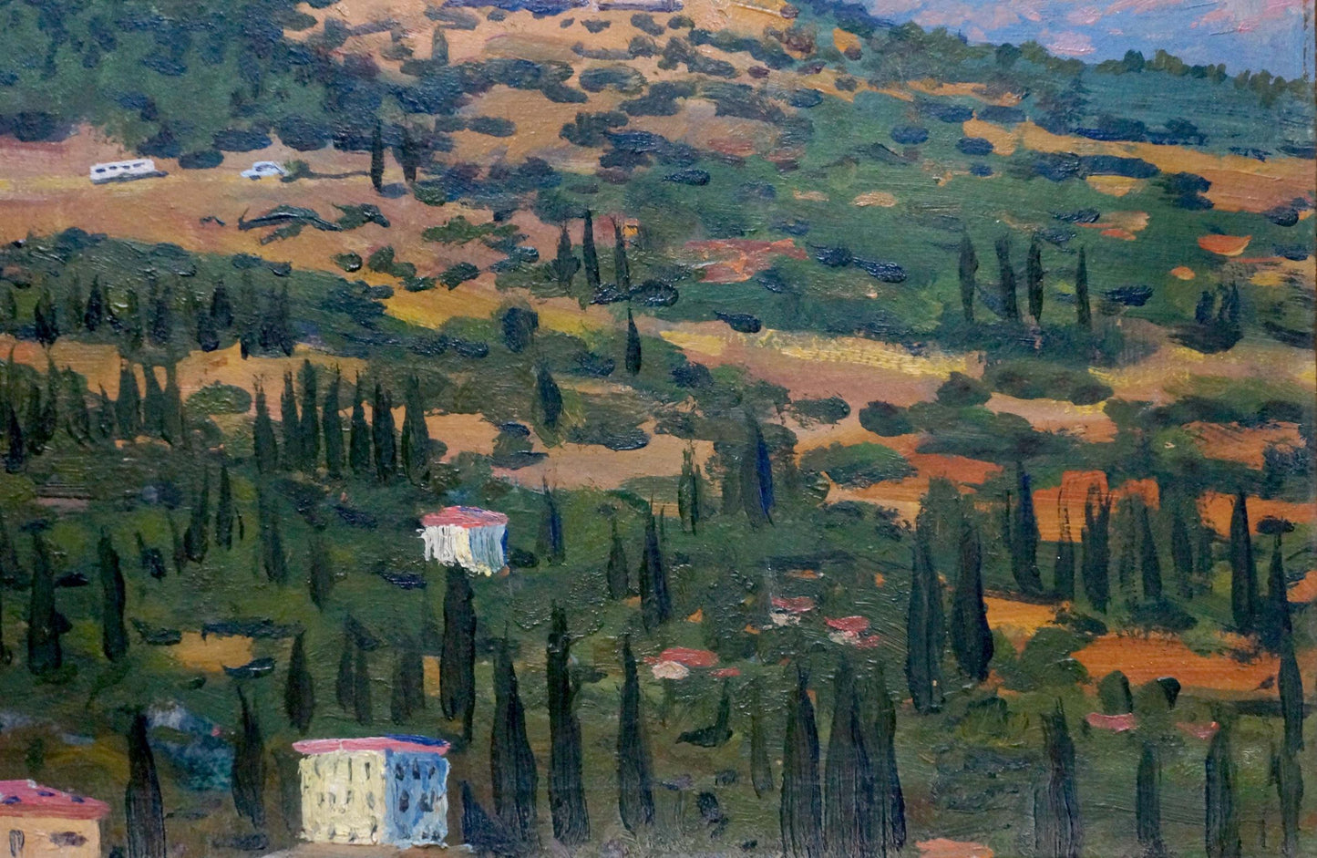 Landscape of the Forest in Oil: Painting by N. Sheptukov