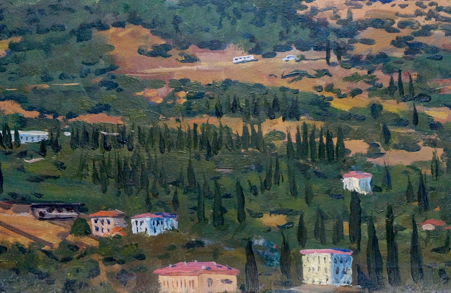 N. Sheptukov's Oil Painting Depicting a Forest Landscape