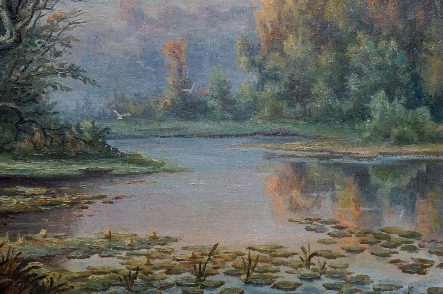 Oil painting River landscape Bonya Grigory Vasilievich