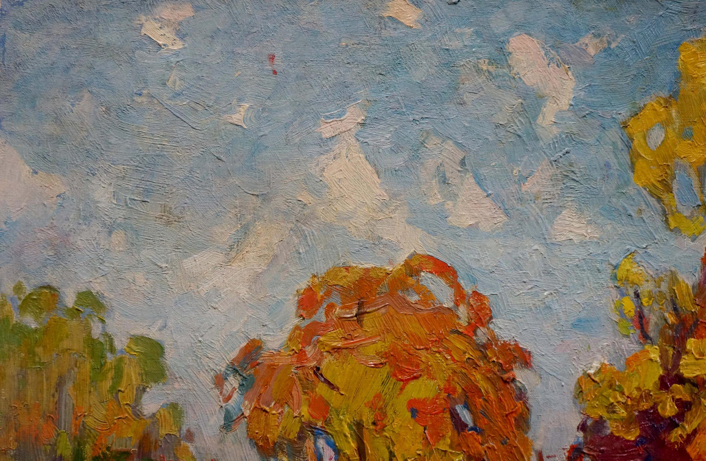 Oil painting Golden autumn Kolosovsky Georgy Sergeevich