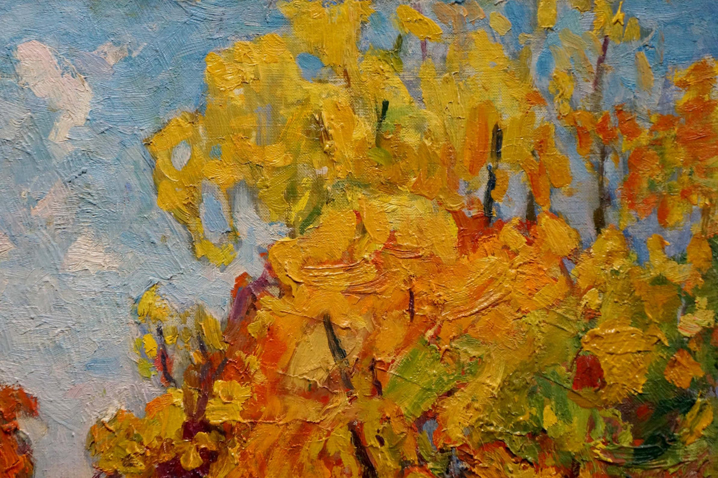Oil painting Golden autumn Kolosovsky Georgy Sergeevich
