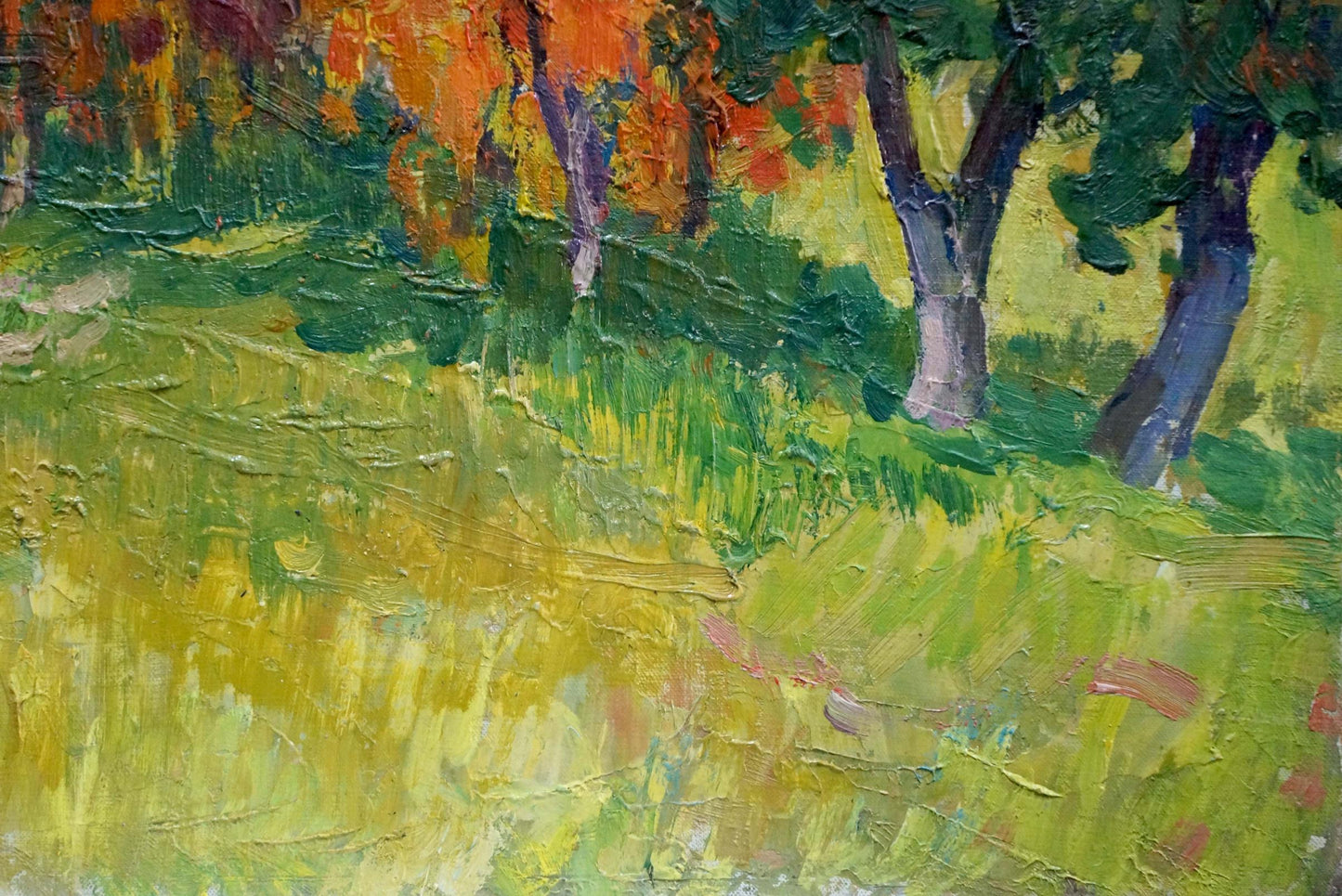 Oil painting Golden autumn Kolosovsky Georgy Sergeevich