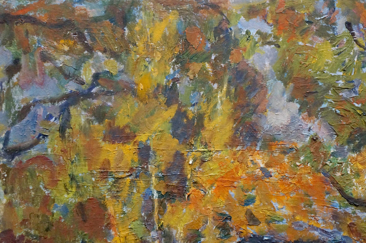 Oil painting Oak trees Petrashevsky Stanislav Vasilievich