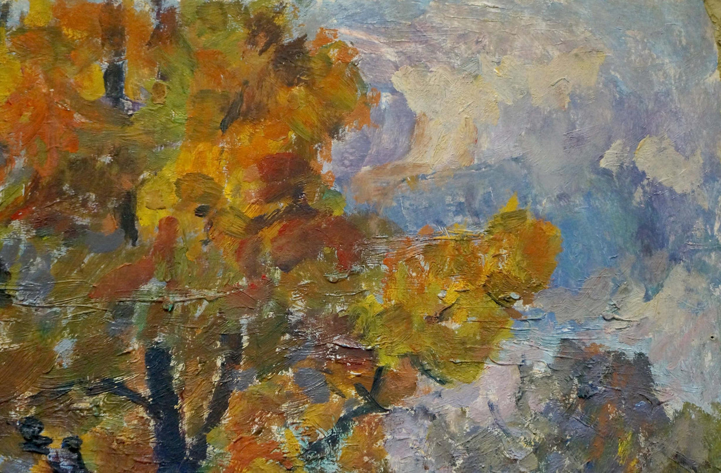 Oil painting Oak trees Petrashevsky Stanislav Vasilievich