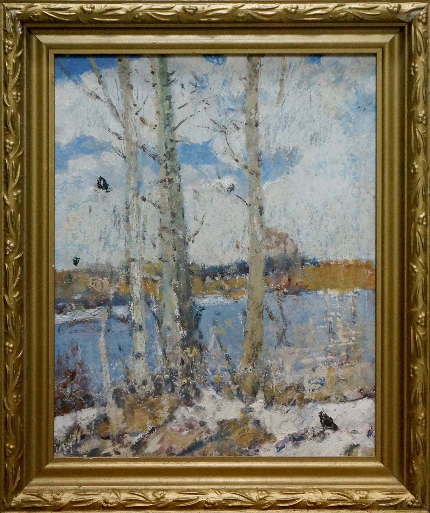 Oil painting Winter is leaving Nesterenko Nikolay Vasilievich