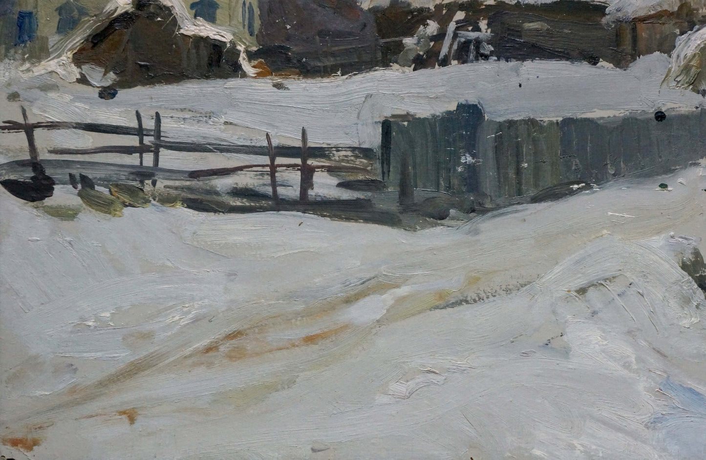 Oil painting Winter has come Gantman Moses Faybovich