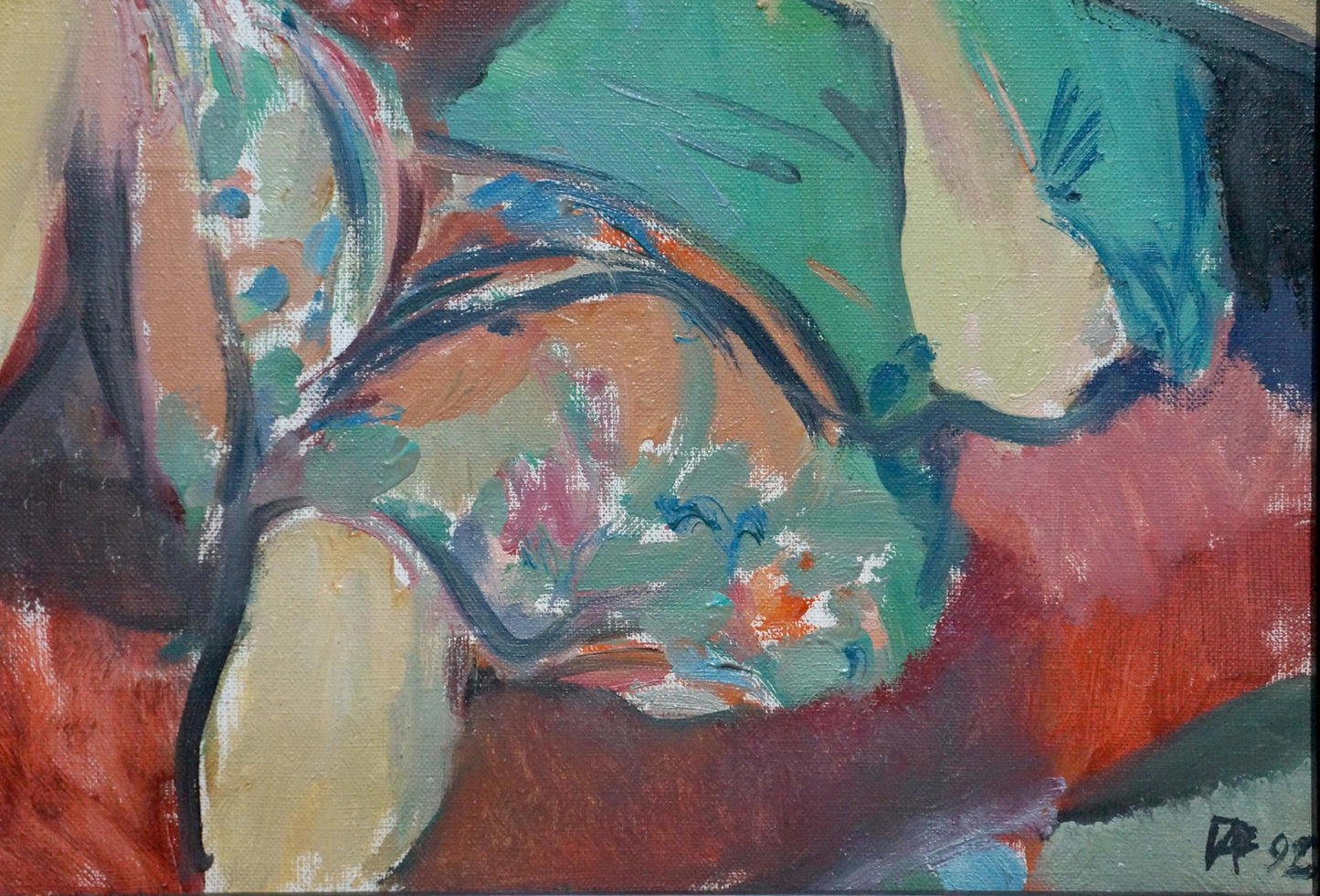 Oil painting Man is resting Garmider Gennady Vasilievich