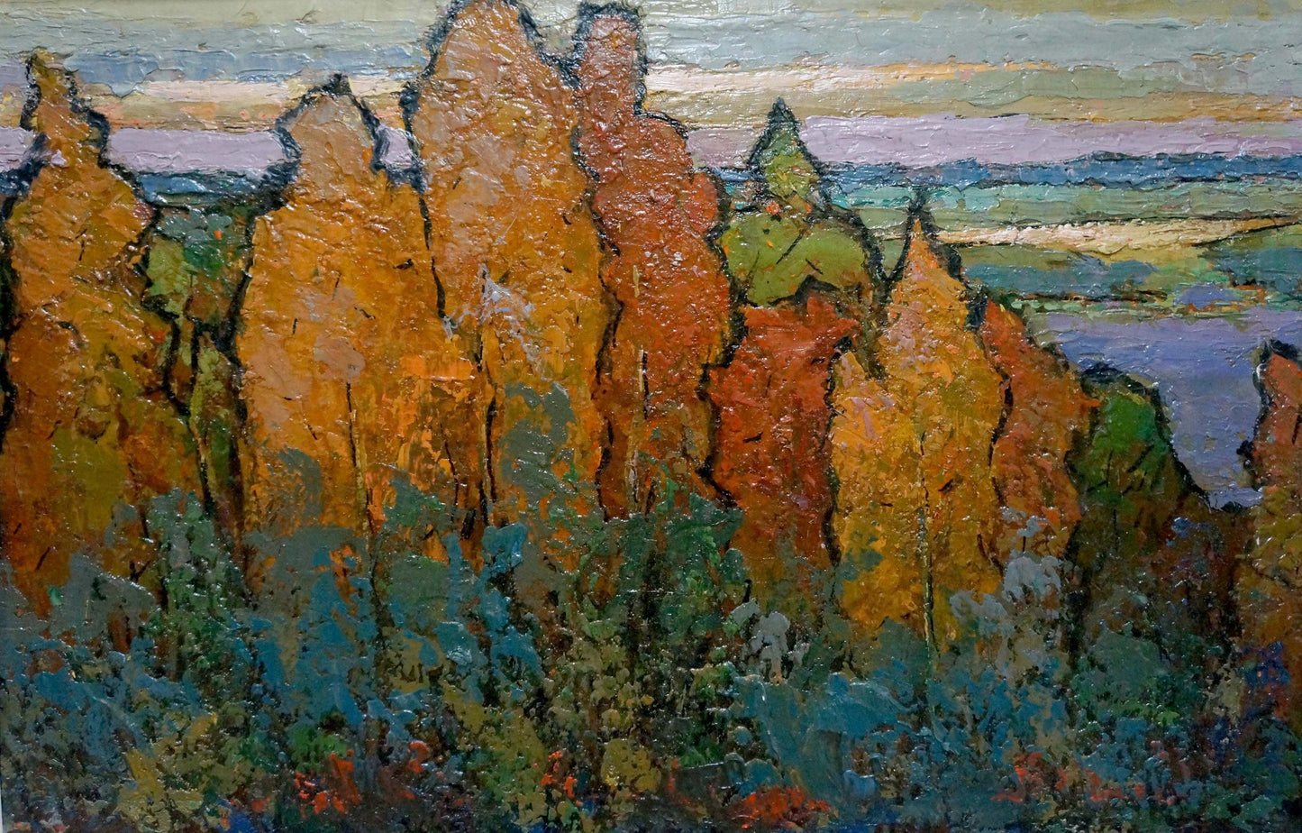 Oil painting Landscape Konstantinopol'skiy Adol'f Markovich