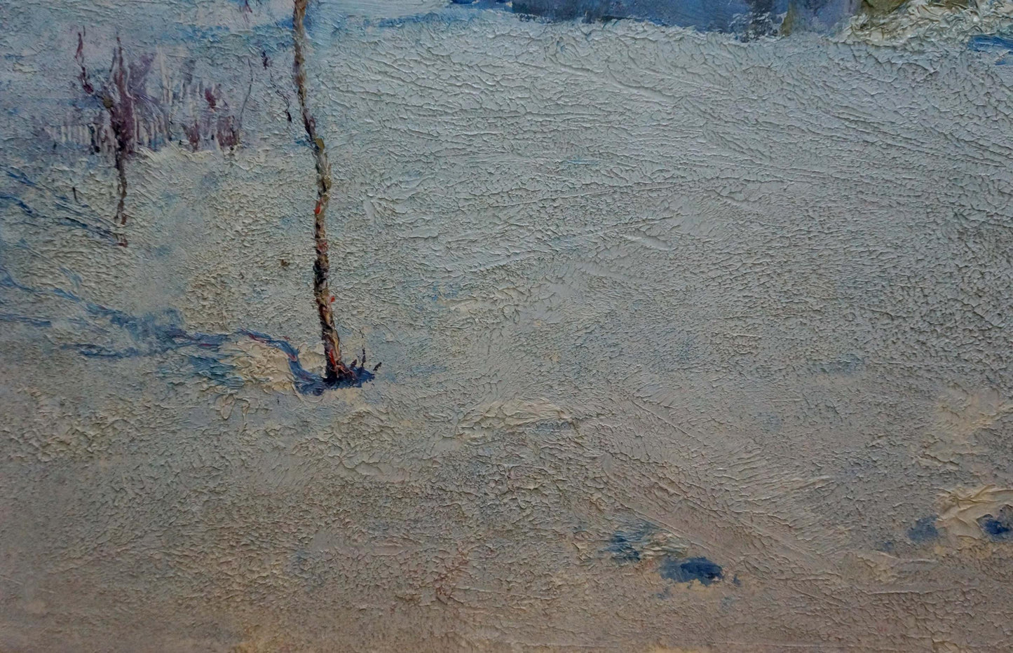 Oil painting Winter landscape Petrov George Petrovich