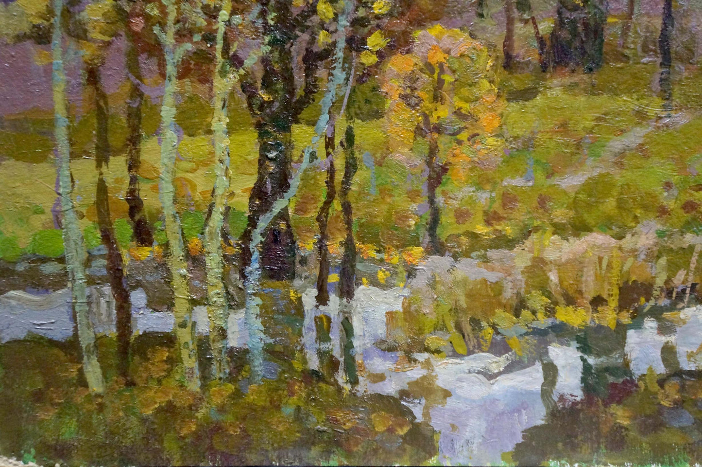 Oil painting Autumn landscape Ruban Grigory Savelievich