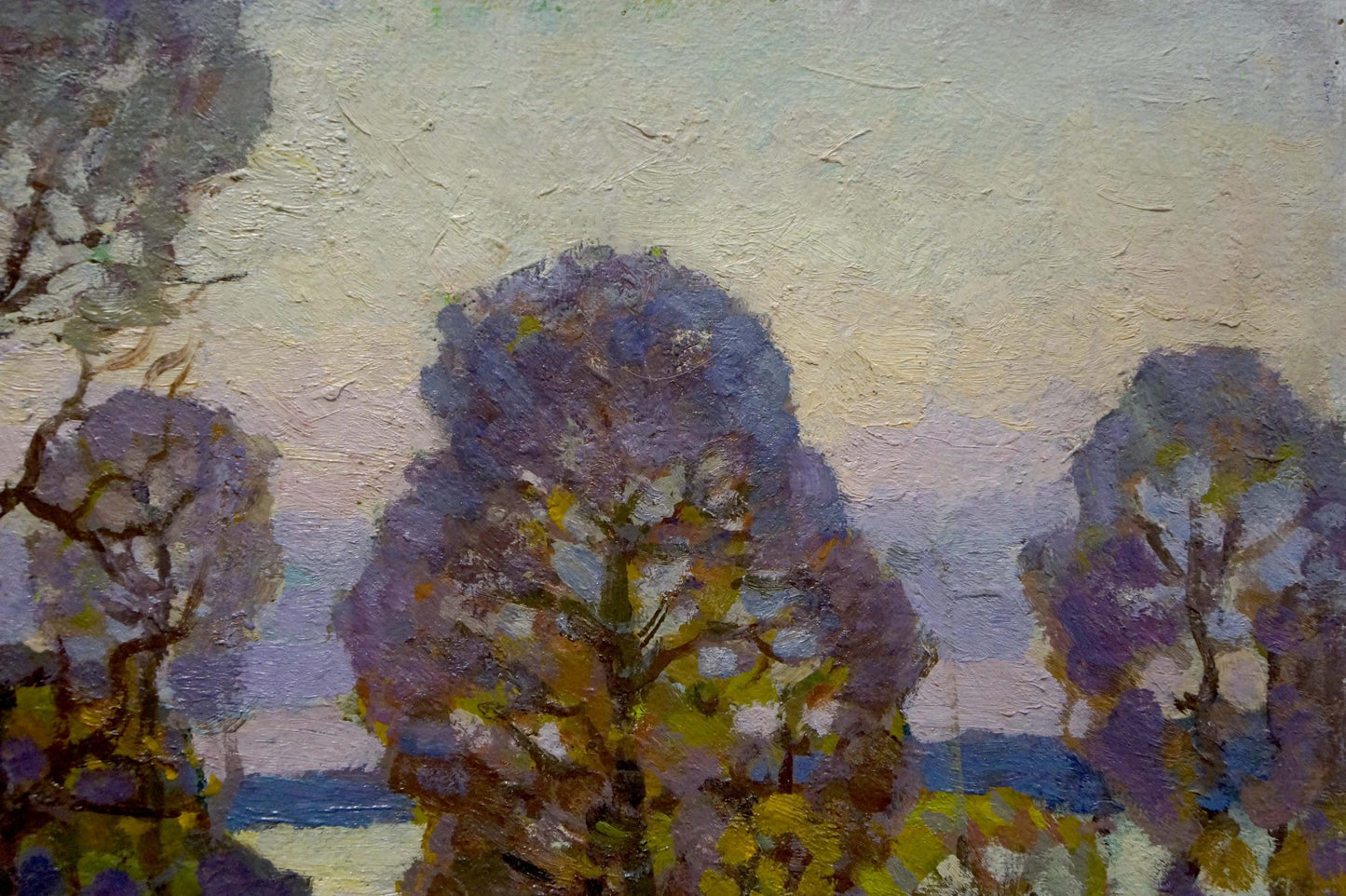 Oil painting Autumn landscape Ruban Grigory Savelievich