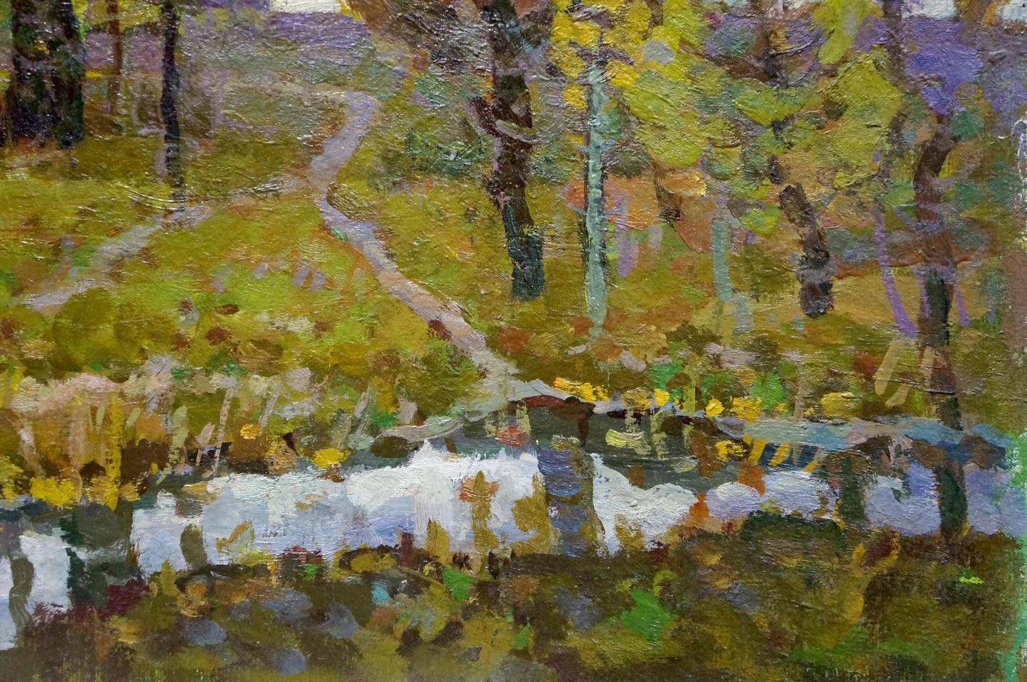 Oil painting Autumn landscape Ruban Grigory Savelievich