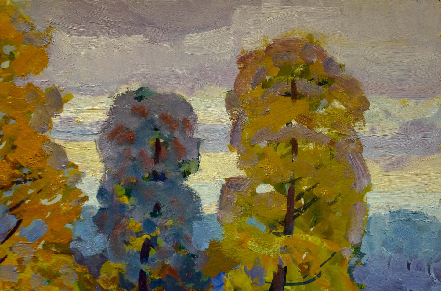 Oil painting Paths through the golden forest Grigory Ruban