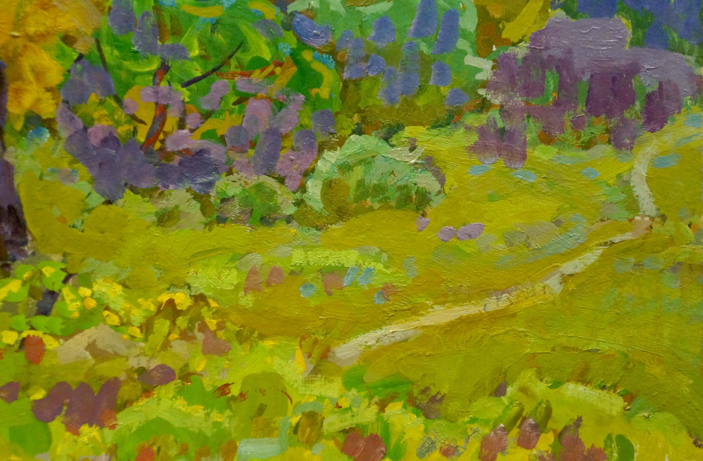 Oil painting Paths through the golden forest Grigory Ruban