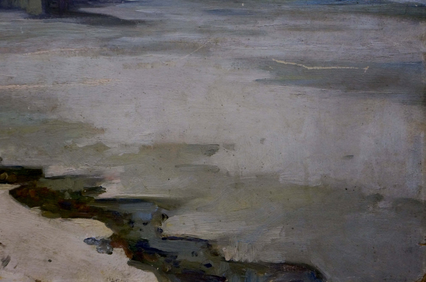 Oil painting Winter landscape Egorov Boris Kuzmich