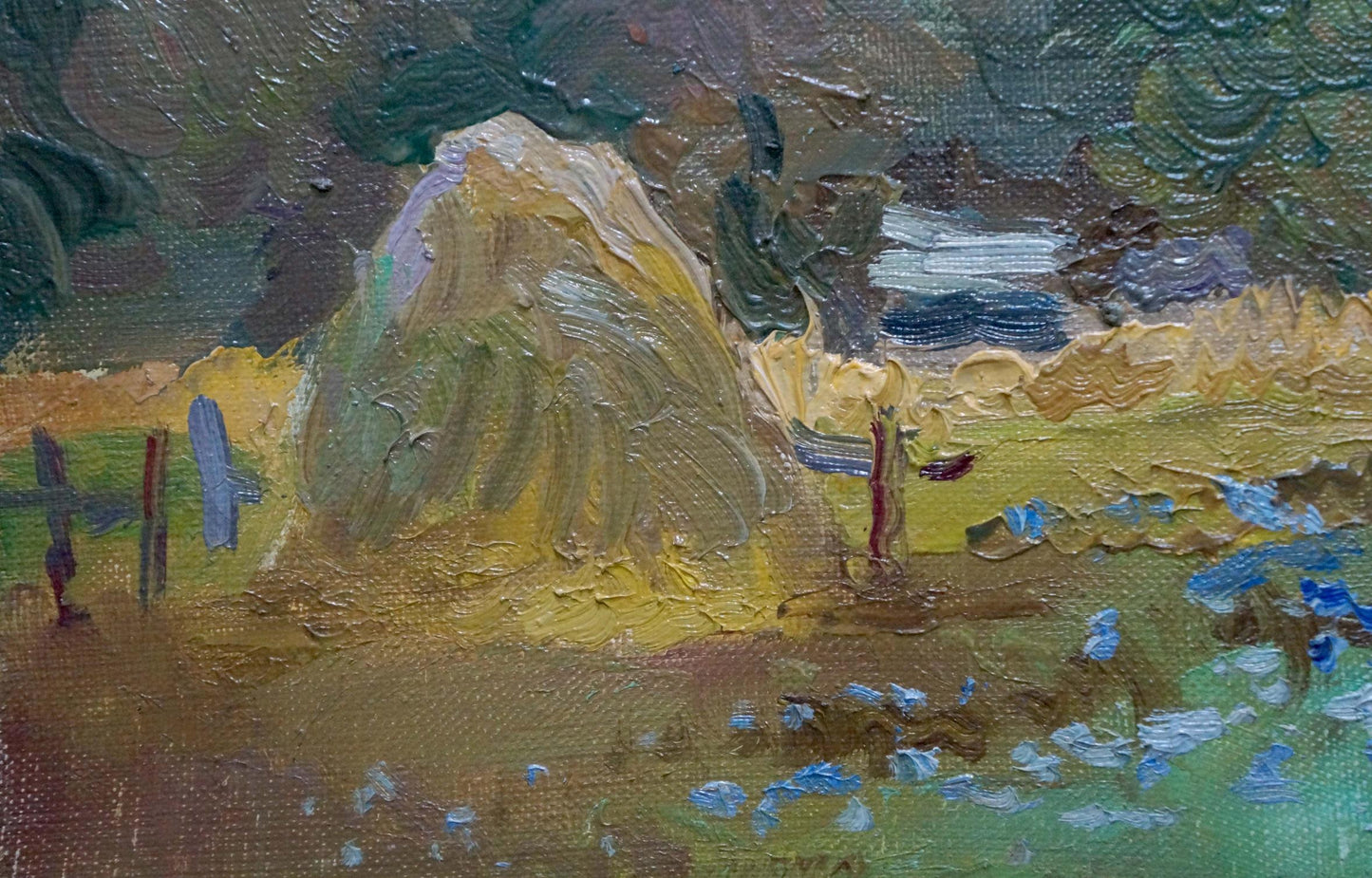 Oil painting Autumn Forestscape Unknown artist