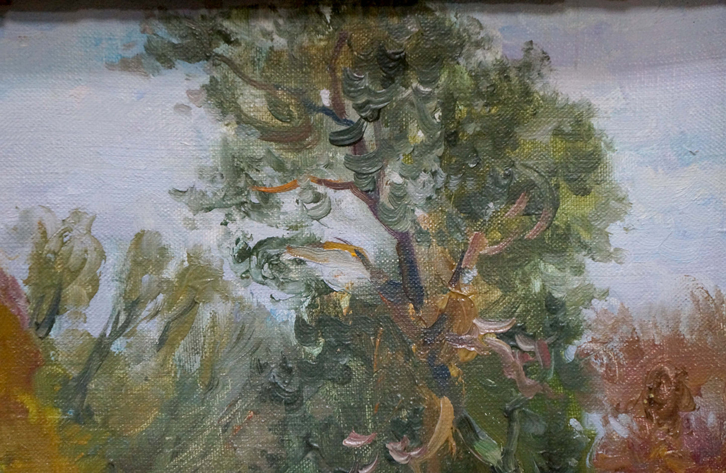 Oil painting Autumn Forestscape Unknown artist
