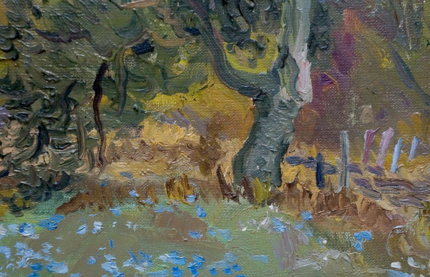 Oil painting Autumn Forestscape Unknown artist