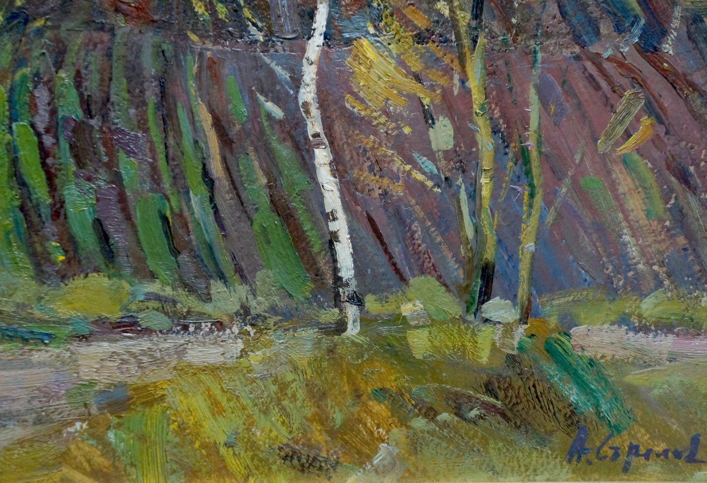 Arkady Efimovich Strelov's portrayal of springtime soil in oil