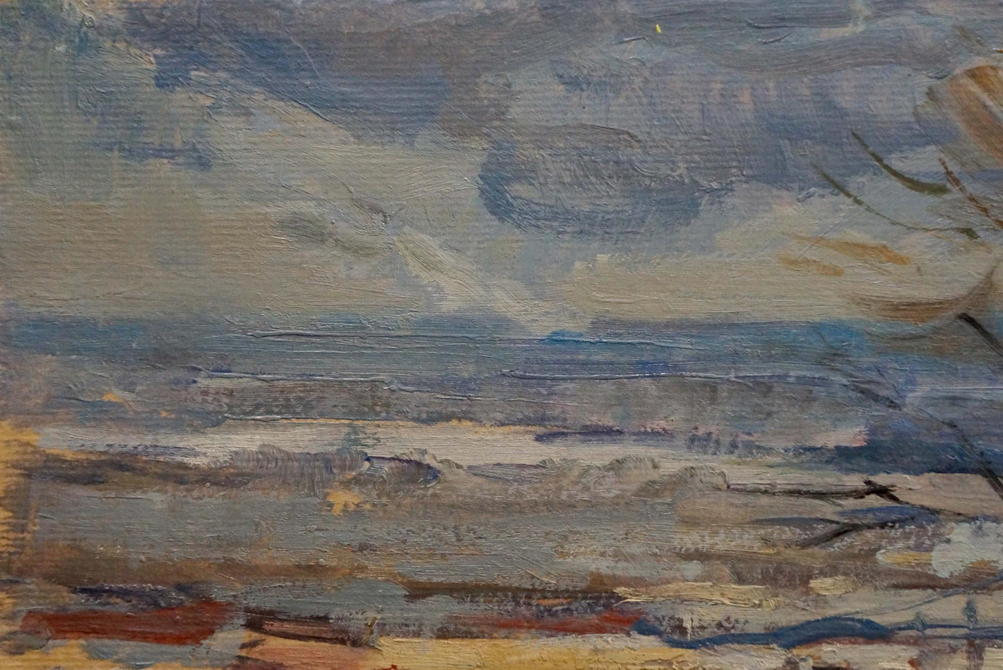 Oil painting Before a winter snowstorm Nikolay Buryachok