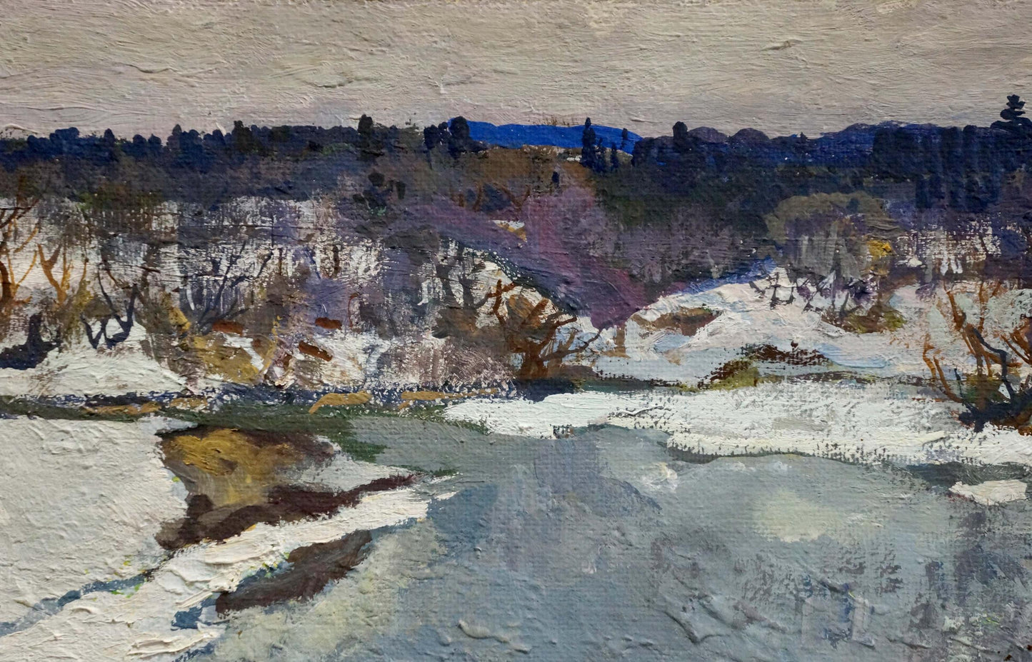 Oil painting March Mukho Nikolay Antonovich