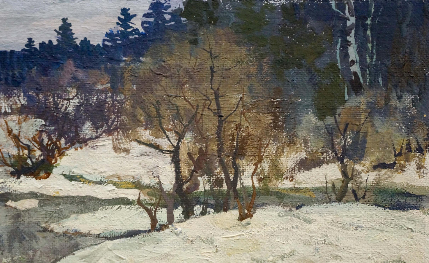 Oil painting March Mukho Nikolay Antonovich