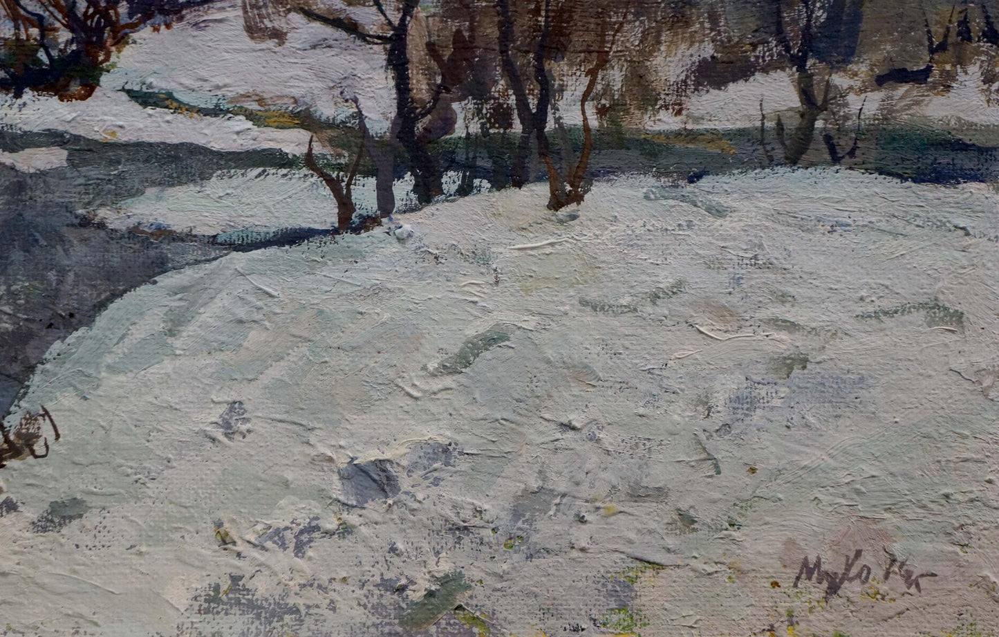 Oil painting March Mukho Nikolay Antonovich
