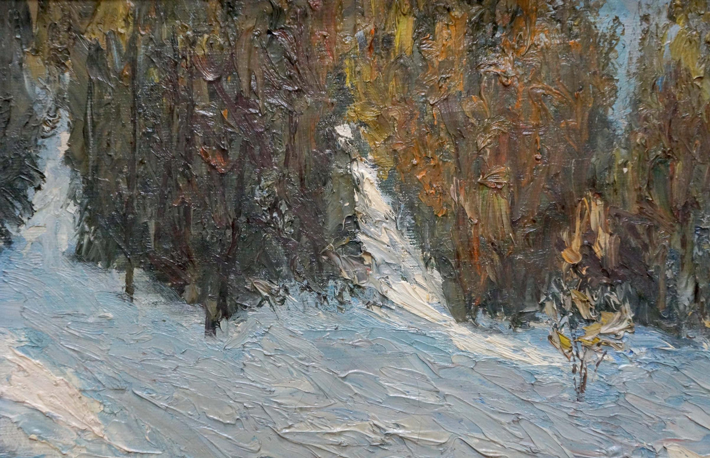 Oil painting Winter landscape Kesler M. L.