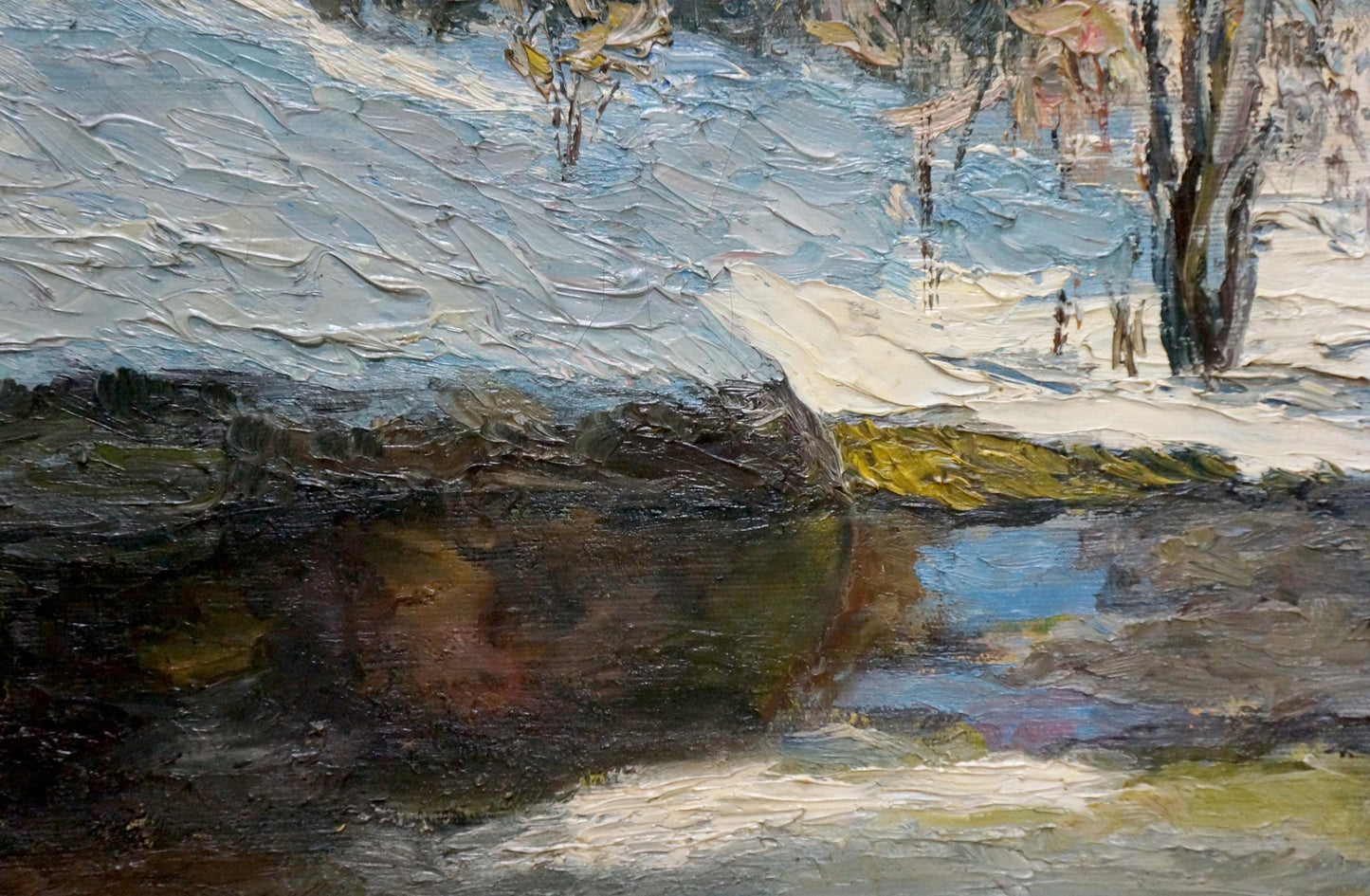Oil painting Winter landscape Kesler M. L.