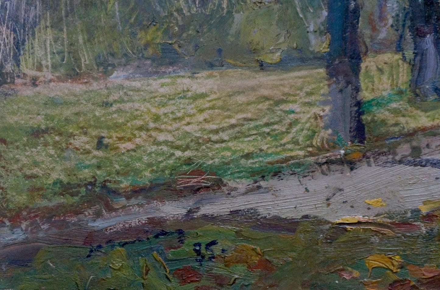 Oil painting Autumn landscape Gantman Moses Faybovich
