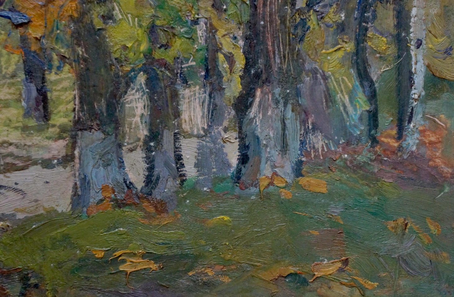 The beauty of autumn is captured in Gantman Moses Faybovich's oil painting