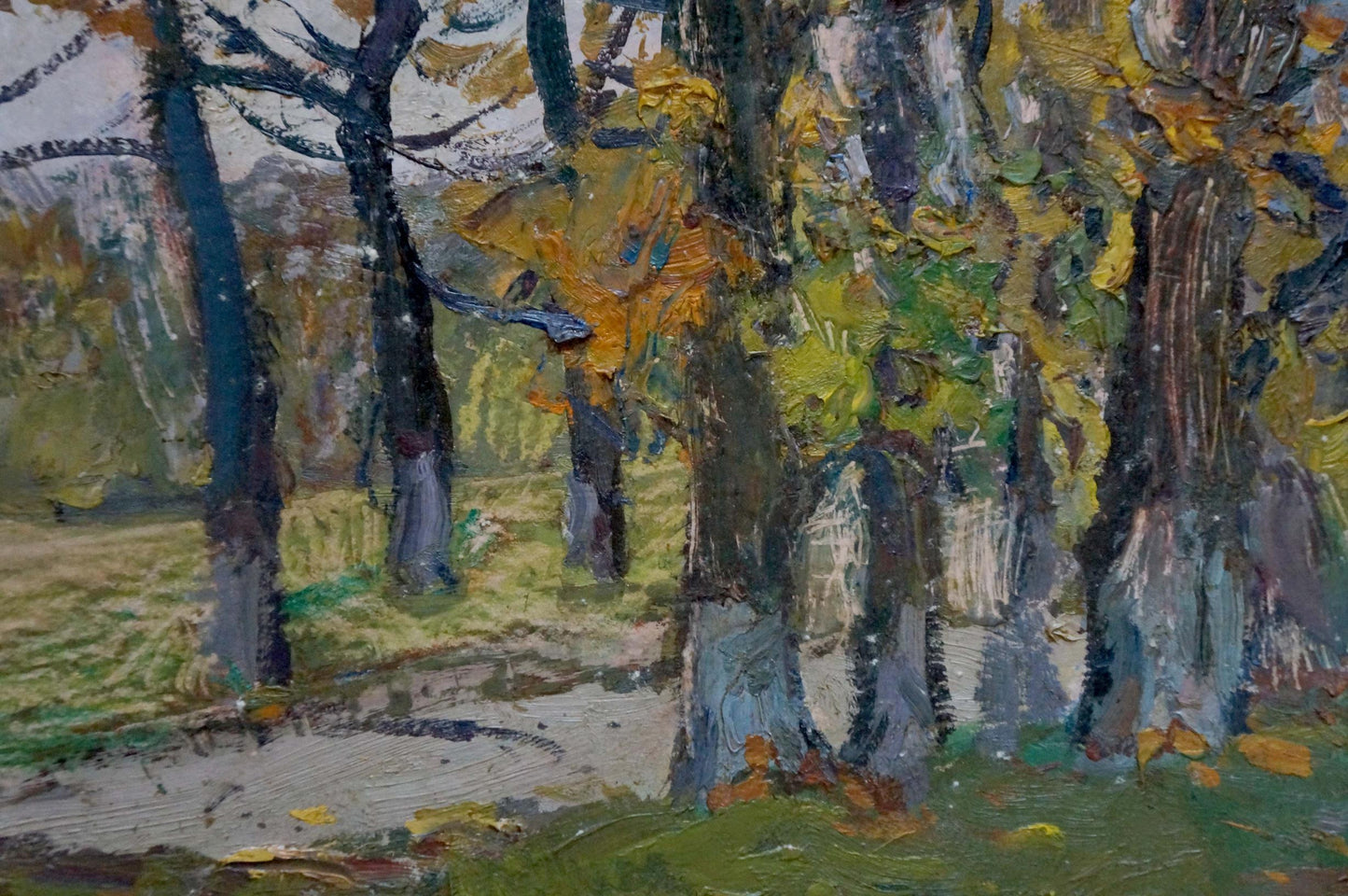 Gantman Moses Faybovich's oil canvas depicts the colors of autumn