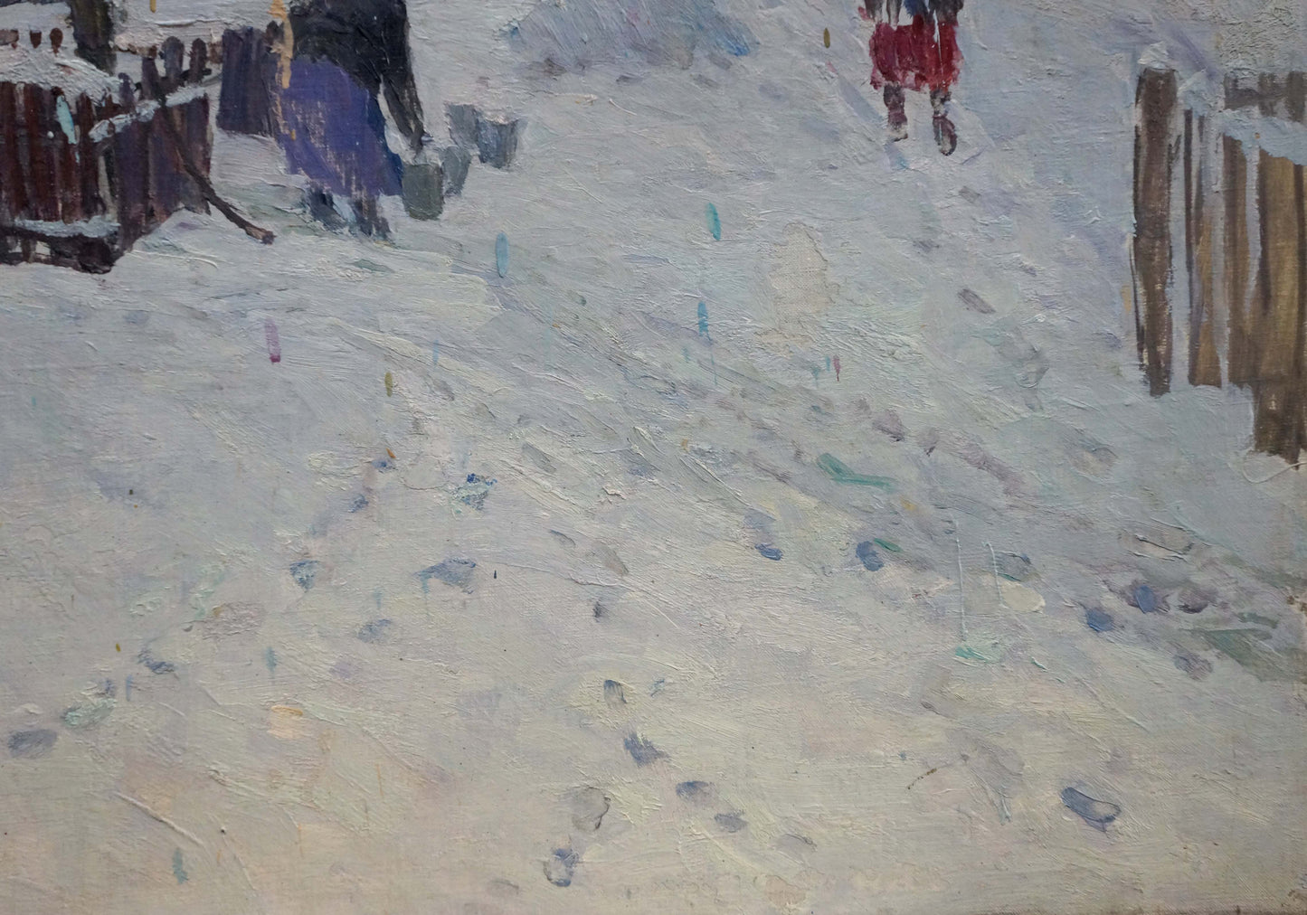 Oil painting At the well Kurennoy Andrey Nikiforovich