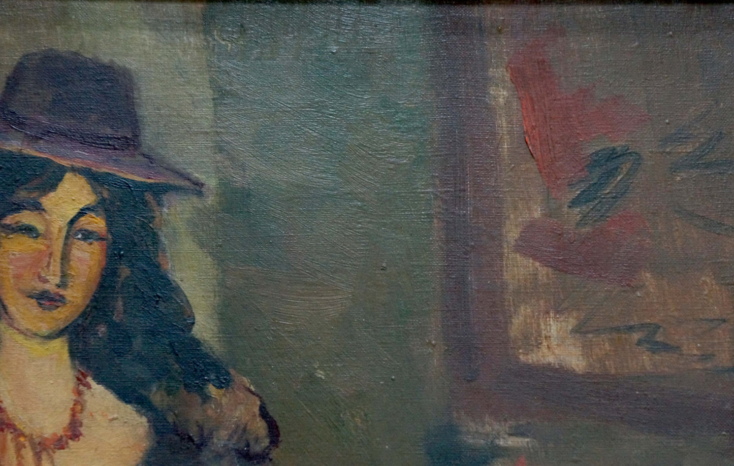 Oil painting Portrait of a naked girl Nina Evseevna Aisenberg