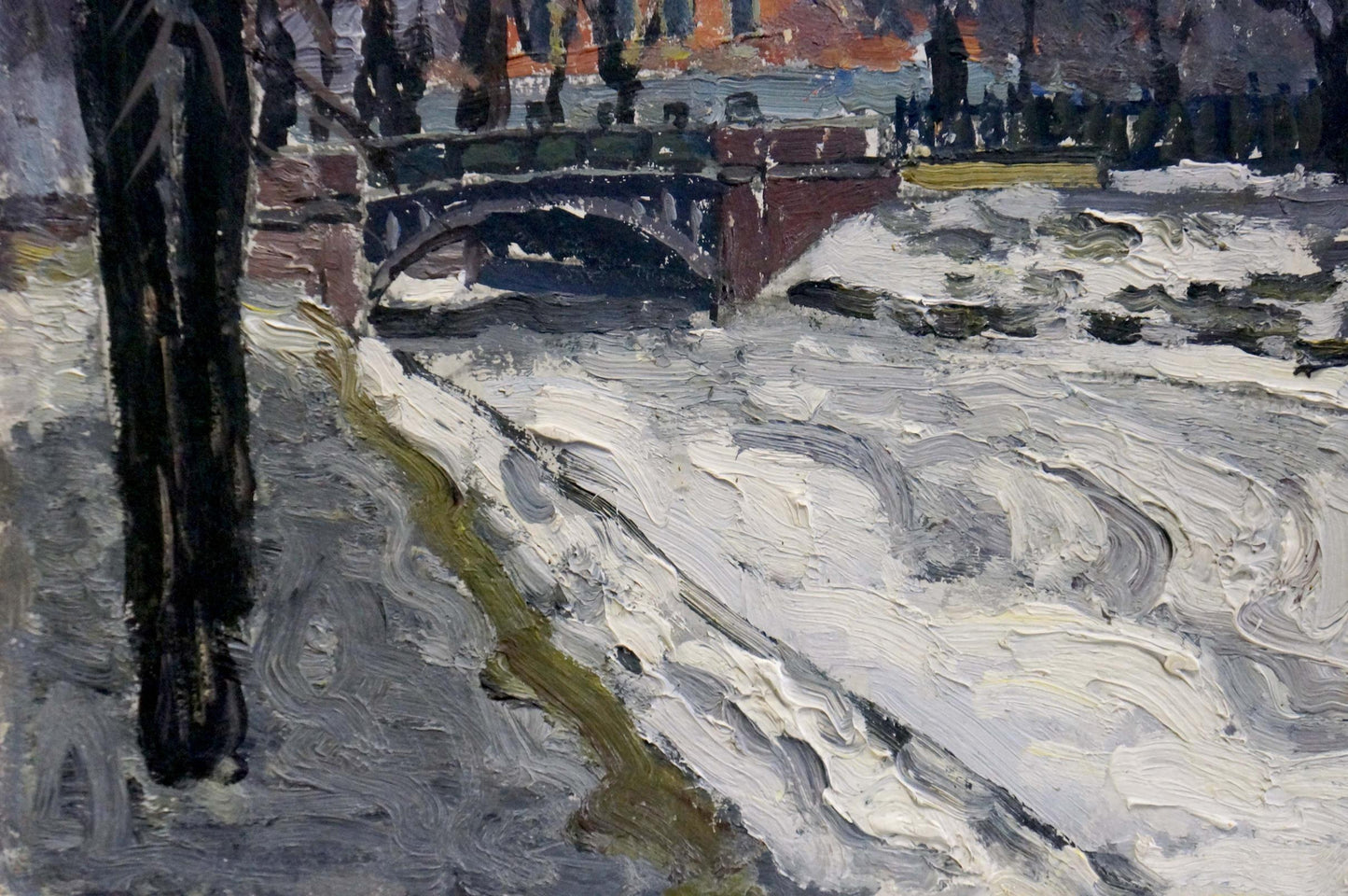 Oil painting Spring Leningrad Karpov Yuri Fedorovich