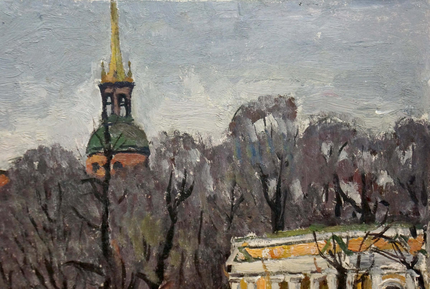 Oil painting Spring Leningrad Karpov Yuri Fedorovich