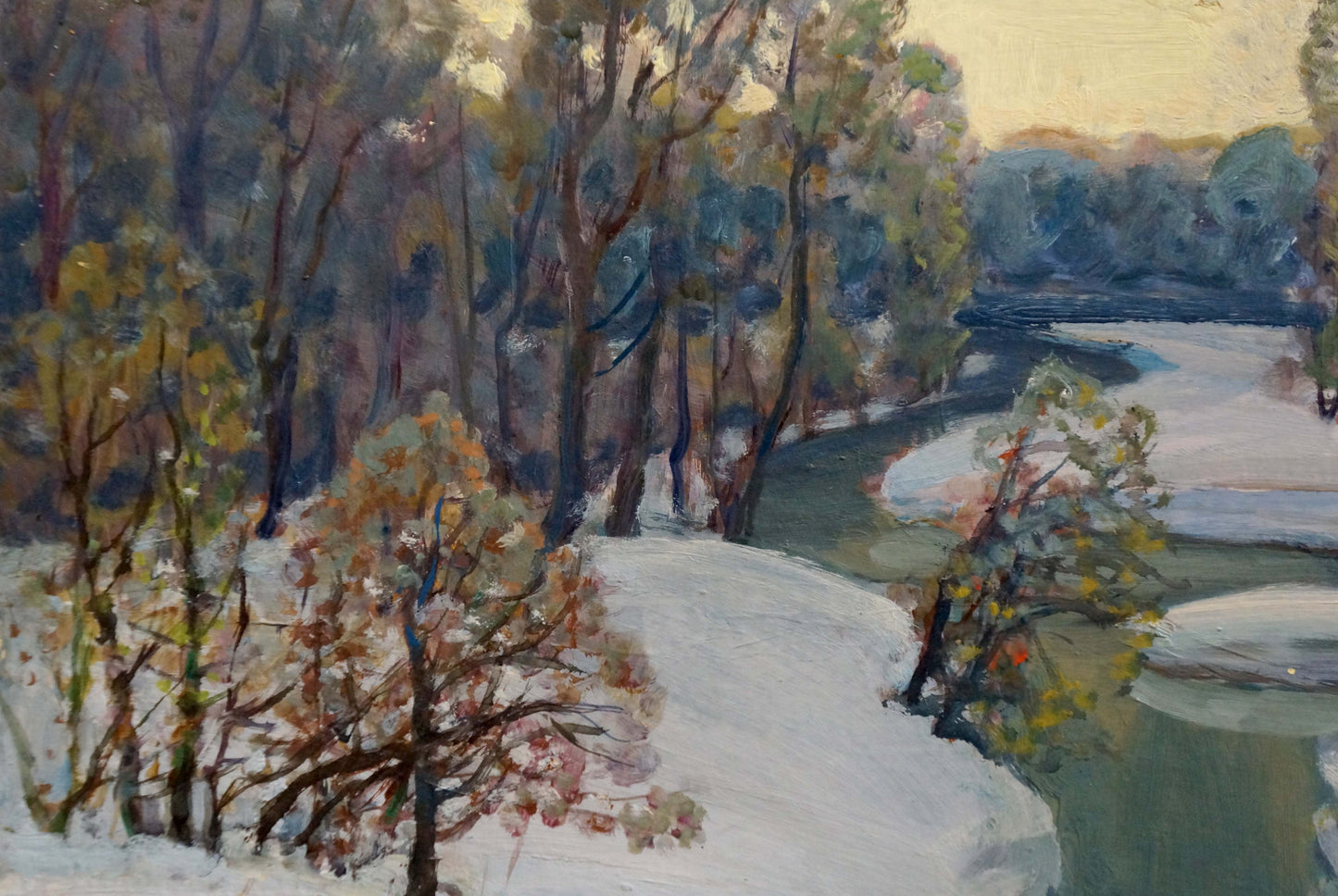 Oil painting Winter morning Karmaz Nikolay Afanasevich