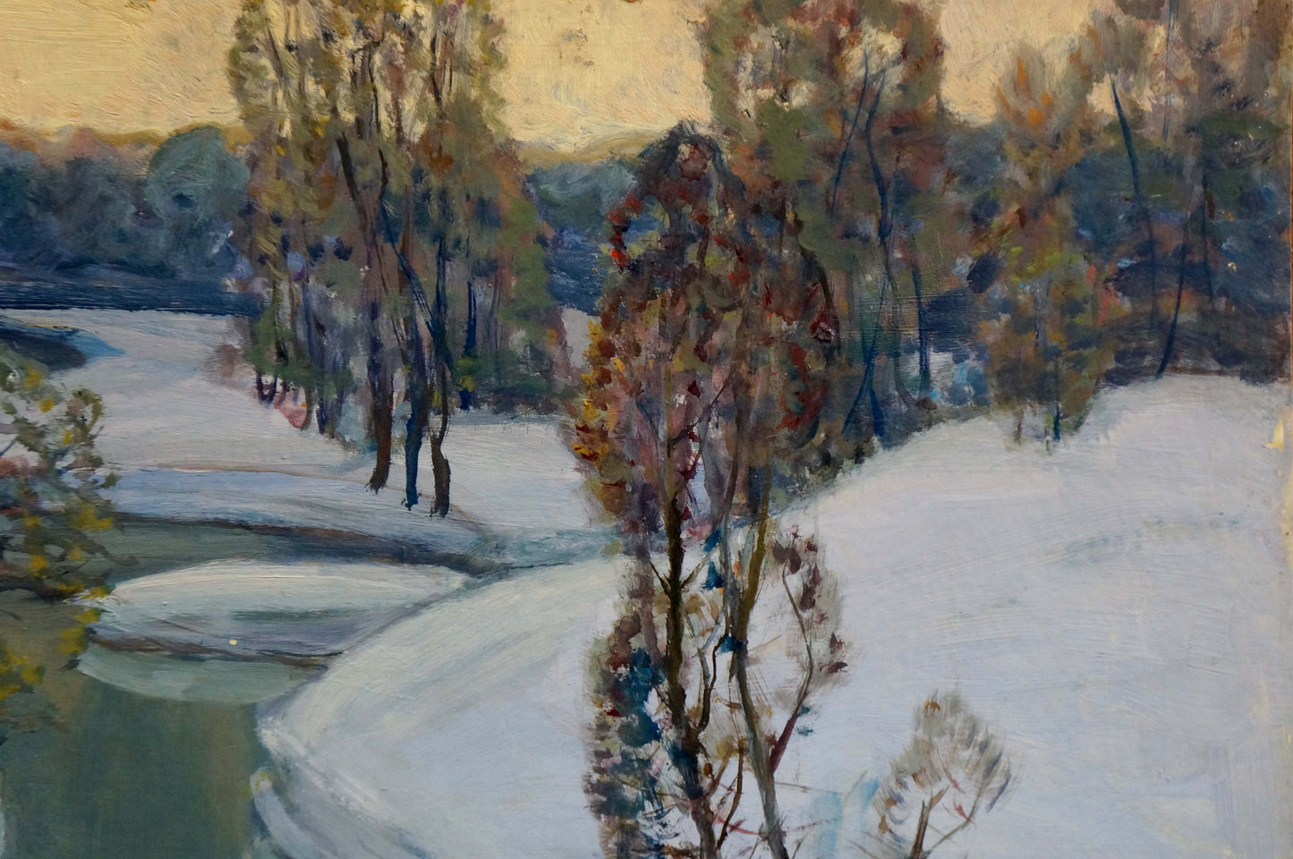 Oil painting Winter morning Karmaz Nikolay Afanasevich