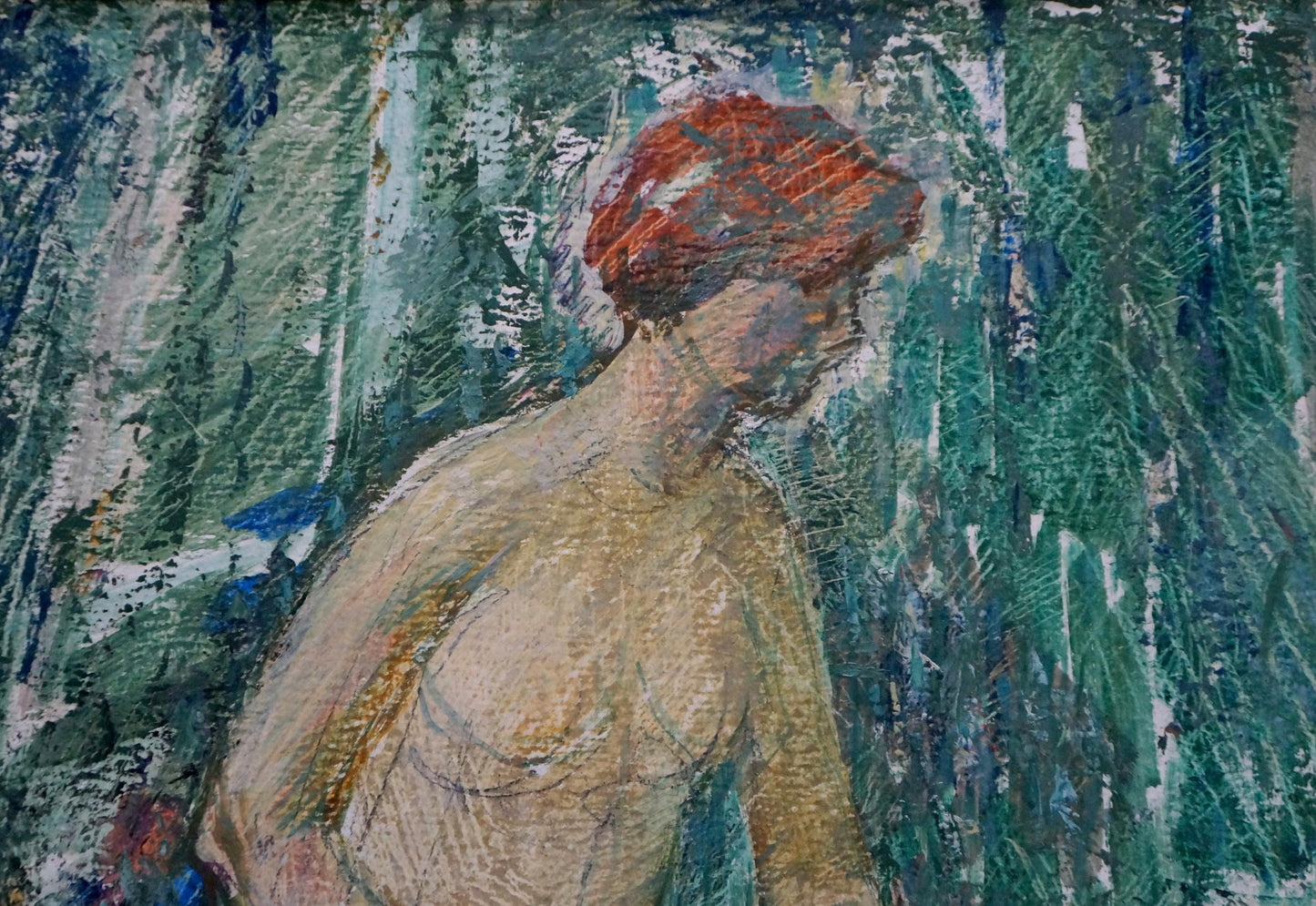 Oil painting Portrait of a naked girl Golovanov Vladimir Fedorovic