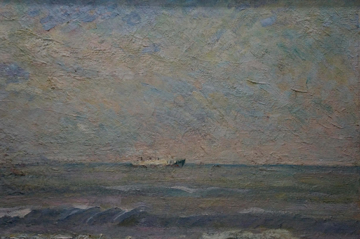 Oil painting Raging sea Suponin Petr Mikhailovich