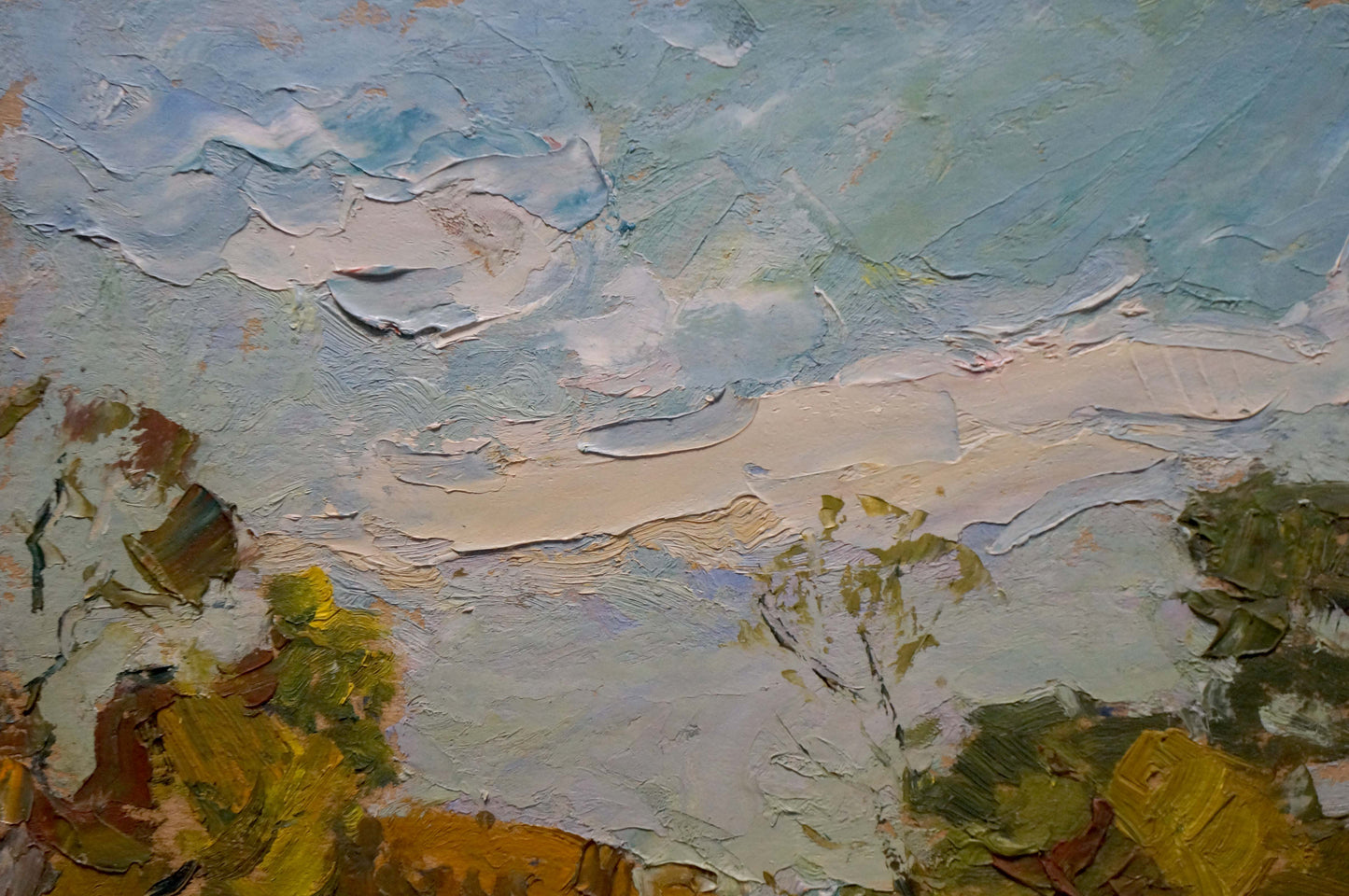 Oil painting The end of the summer Sevastyanov Viktor Grigorievich