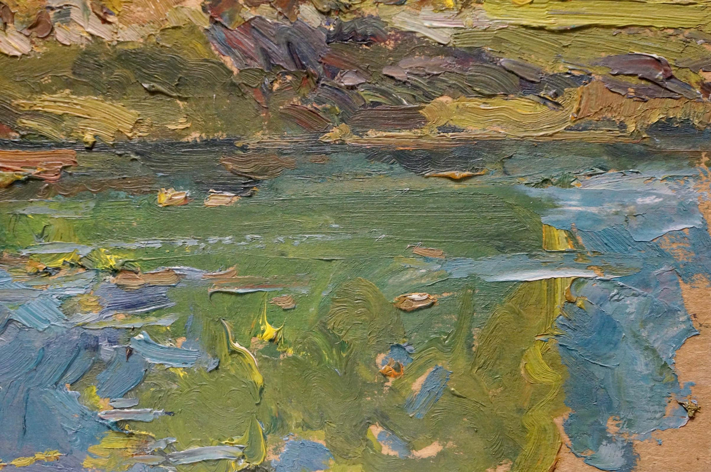 Oil painting The end of the summer Sevastyanov Viktor Grigorievich