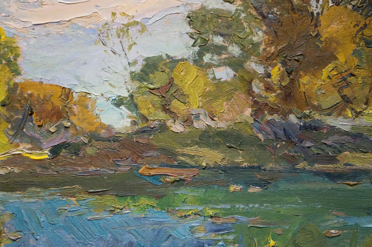 Oil painting The end of the summer Sevastyanov Viktor Grigorievich