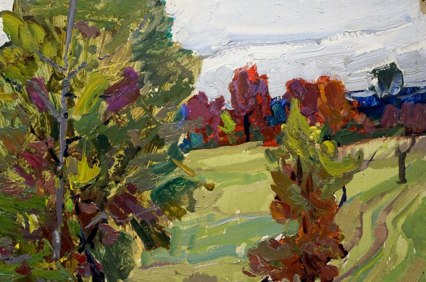 Oil painting Summer landscape Kokin Mikhail Alexandrovich