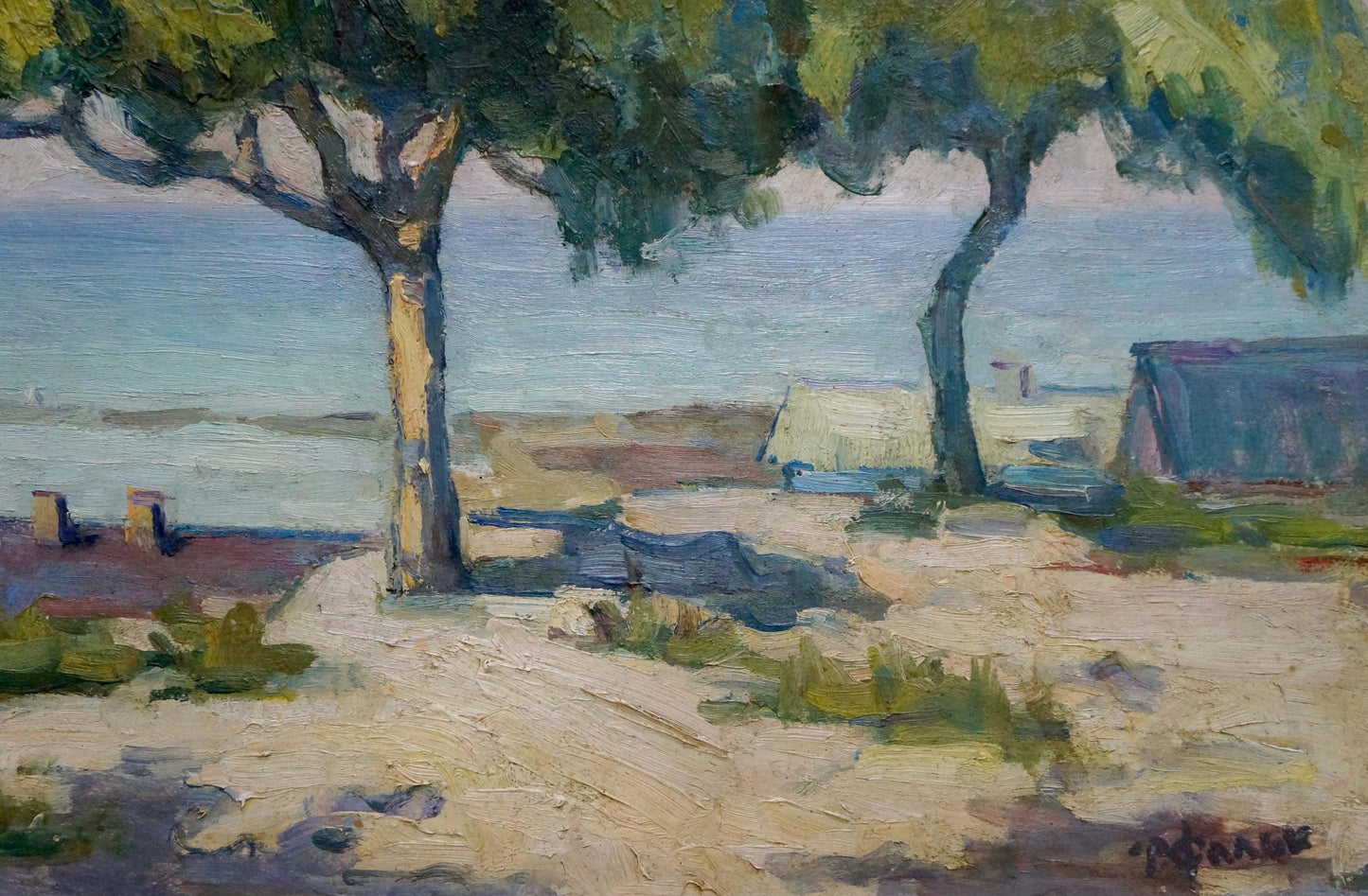 Oil painting Summer landscape Robert Rafailovich Falk
