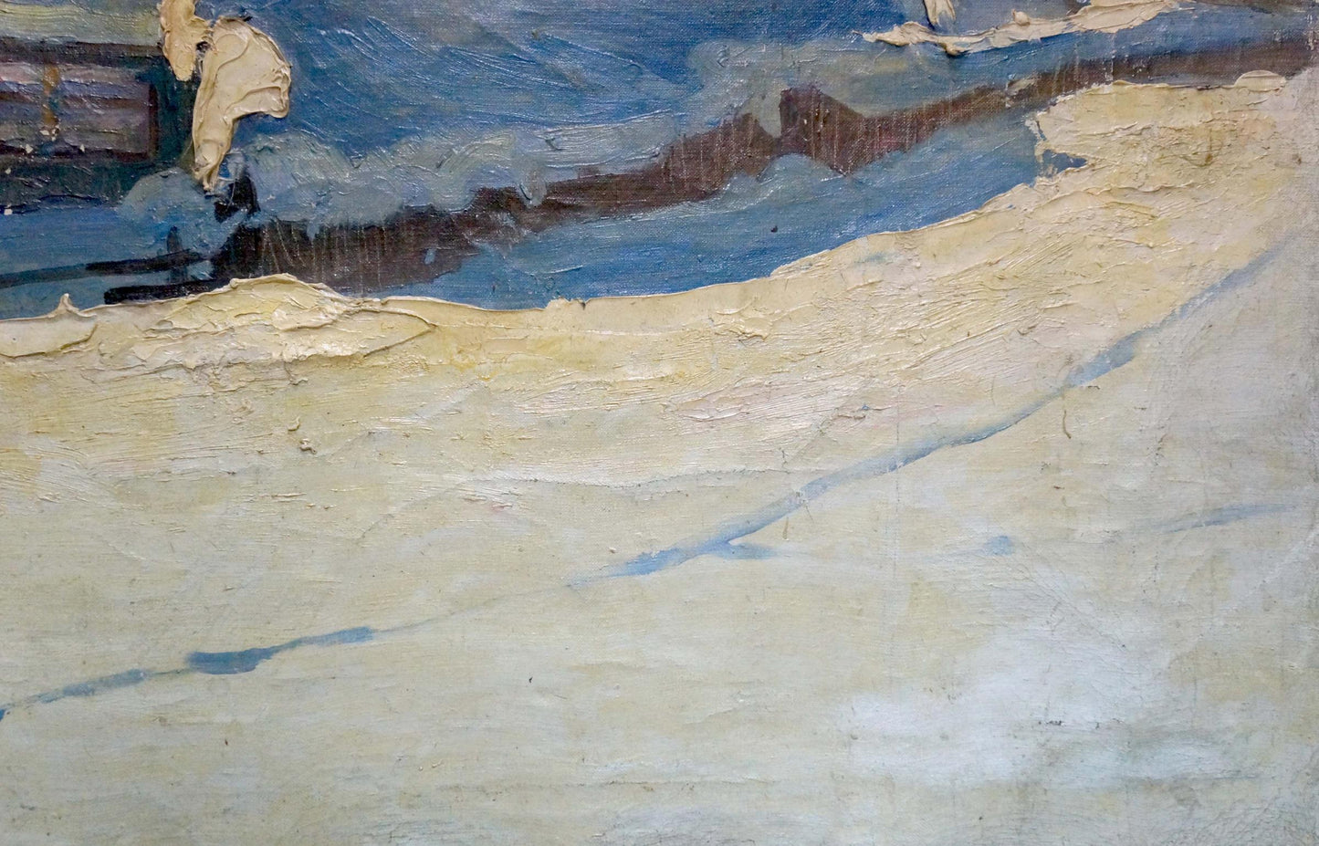 Oil painting Winter has come Petrov George Petrovich