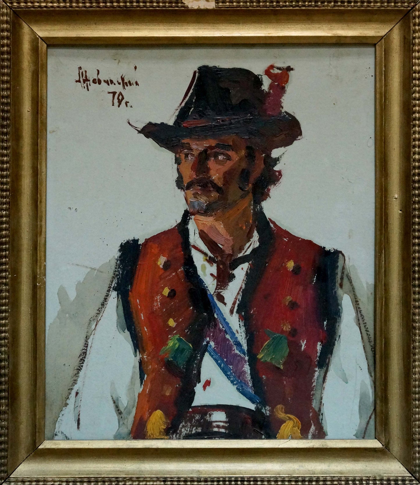 Oil painting Portrait of a man Zhurakovsky Victor Petrovich