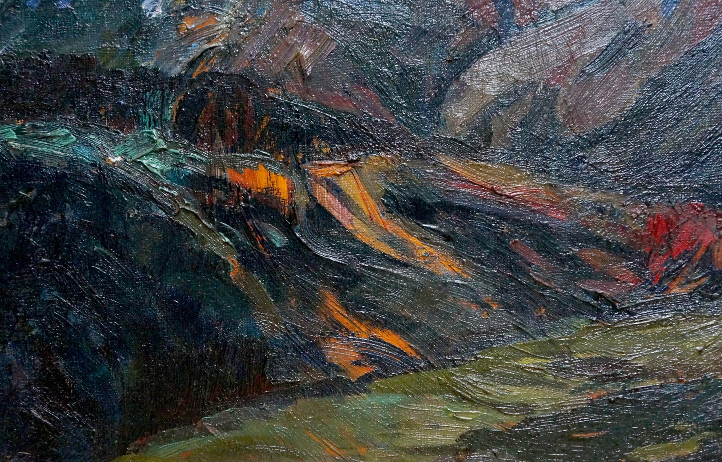 Oil painting Mountains landscape Brendel Olga Vladimirovna